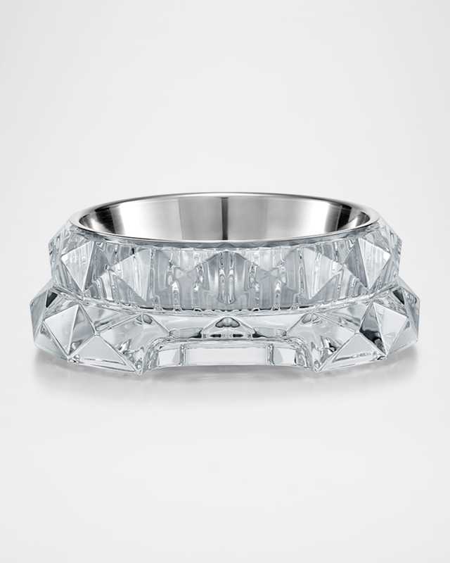 Louxor Crystal Pet Bowl, Large